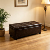 Elegant Tufted Storage Ottoman Bench