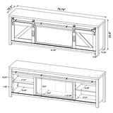 Clover - Fireplace TV Stand - Brown