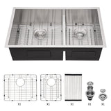 Modern Double Bowl Undermount Sink Design With 10" Deep Basins