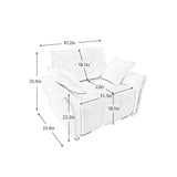 Modern Ergonomic Single Seater Sofa With High Resilience Cushions