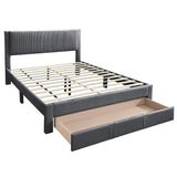 Contemporary Bed & Storage Drawer