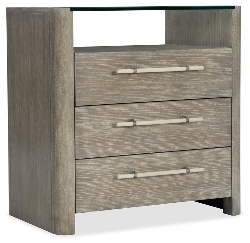 Affinity Three-Drawer Nightstand - 6050-90016-GRY