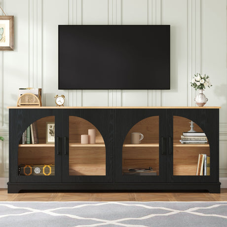 TV Stand With Semi Arched Doors