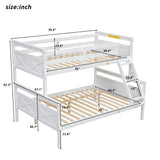 Bunk Bed With Ladder And Safety Guardrail