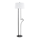Shadow Contemporary Floor Lamp - Black / White