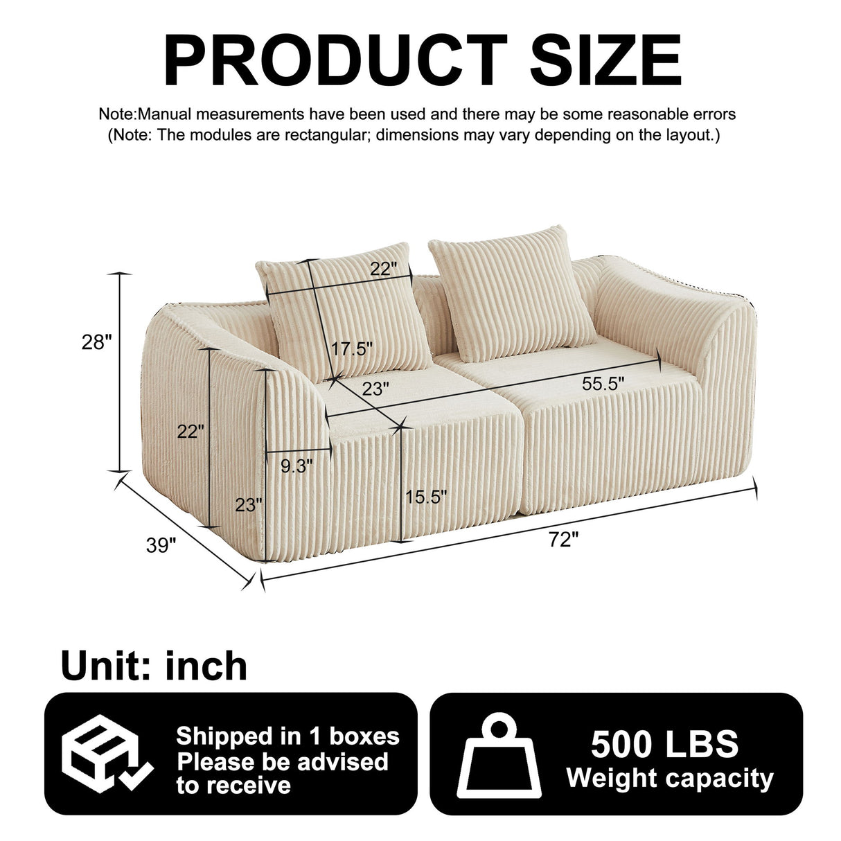Minimalist Sofa With Curved Lines And Horn Shaped Throw Pillows