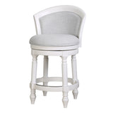 Barrel Back Stool With Swivel