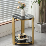 Round Table With Double Layer Storage