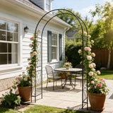 Metal Garden Arch Garden Arbor Trellis Climbing Plants Support Rose Arch Outdoor Arch