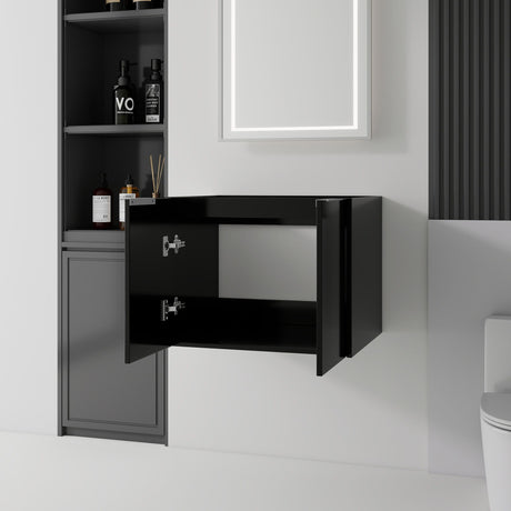 Floating Bathroom Vanity Cabinet With Soft Close Double Doors, Spacious Interior Storage, Wall Mounted, Cabinet Only