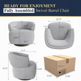 Swivel Barrel Accent Oversized Club Chair