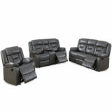Living Room Set With Pillow Armrest And Tufted Backrest