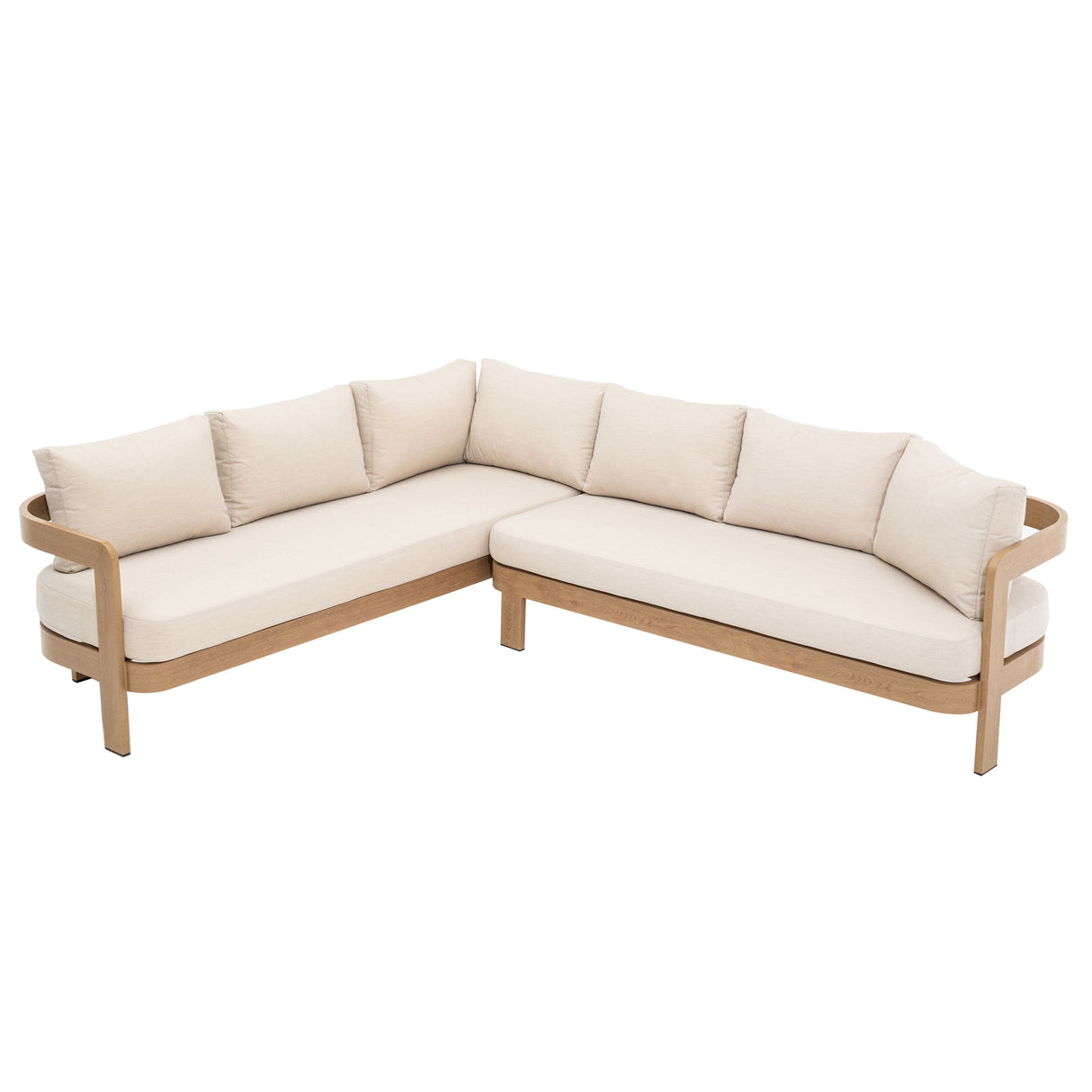 Outdoor Patio Sectional Sofa Set - Oak