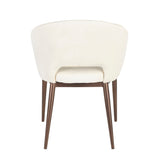 Renee - Contemporary Chair - Cream / Copper