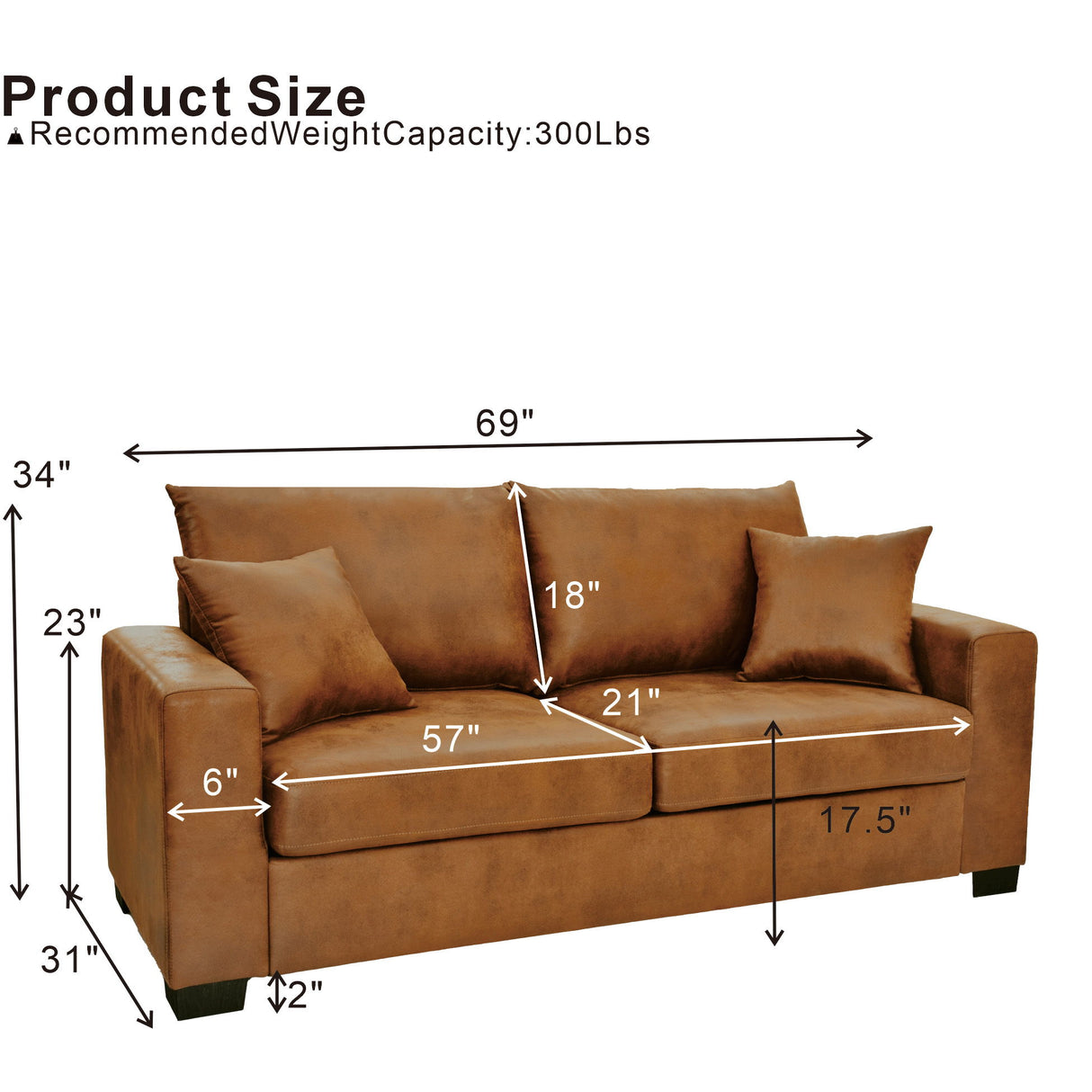2 Seater Sofa For Living Room
