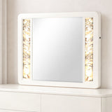 La Pierre - Rectangular Mirror With LED Lighting Panels - Beige