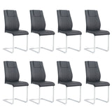 Modern Dining Chairs With Padded Seat, Metal Legs