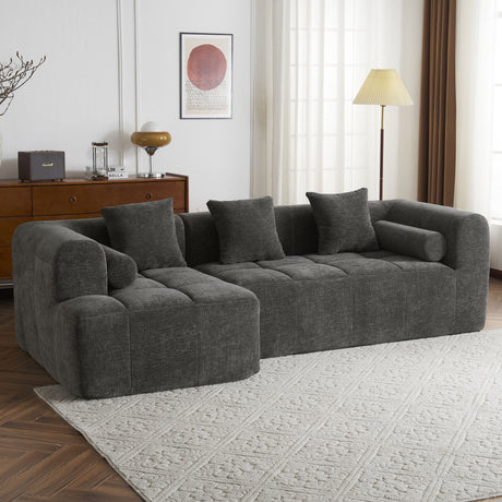 Sectional Free Combined Sofa With 2 Side Pockets