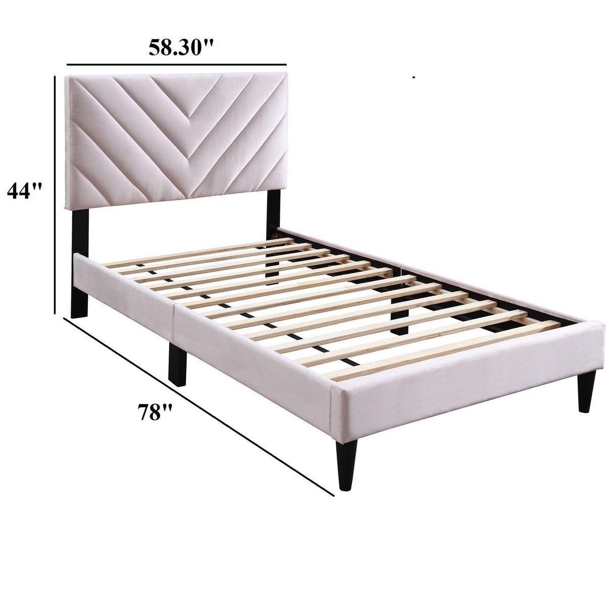Bed Set With Adjustable Headboard