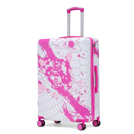 Luggage With Printed Pattern, Combination Lock