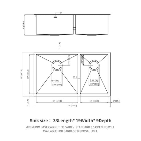 Modern Double Bowl Undermount Sink Design With 10" Deep Basins