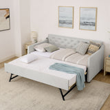 Daybed With Pop Up Trundle And USB Charging Armrest