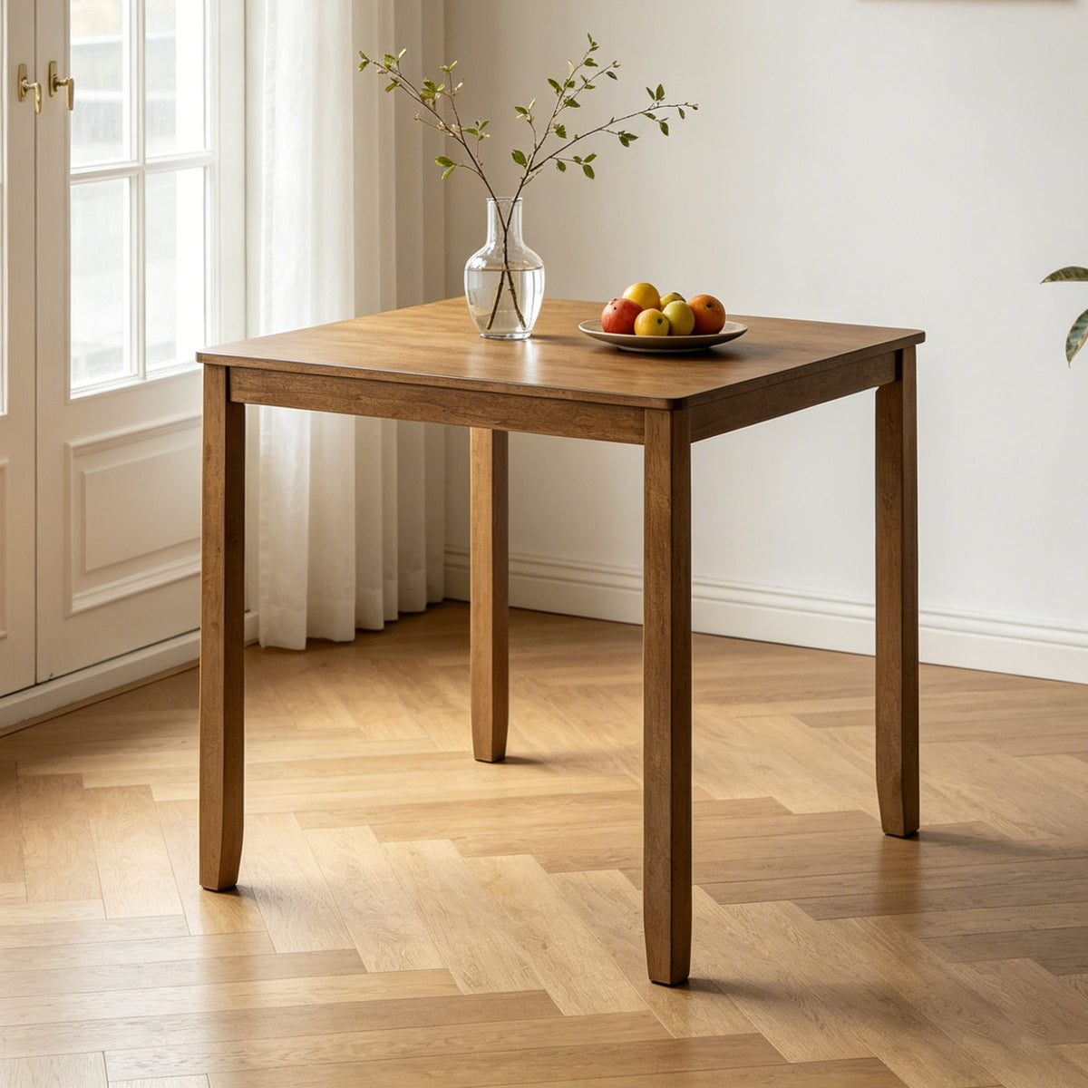 Dining Square 4 Person Counter Height Table, Only The Table - Oak