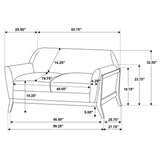 Caspian - Loveseat - Gray