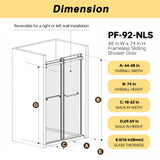 Frameless Double Sliding Shower Door