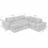 Sectional Sofa With Moveable Ottoman