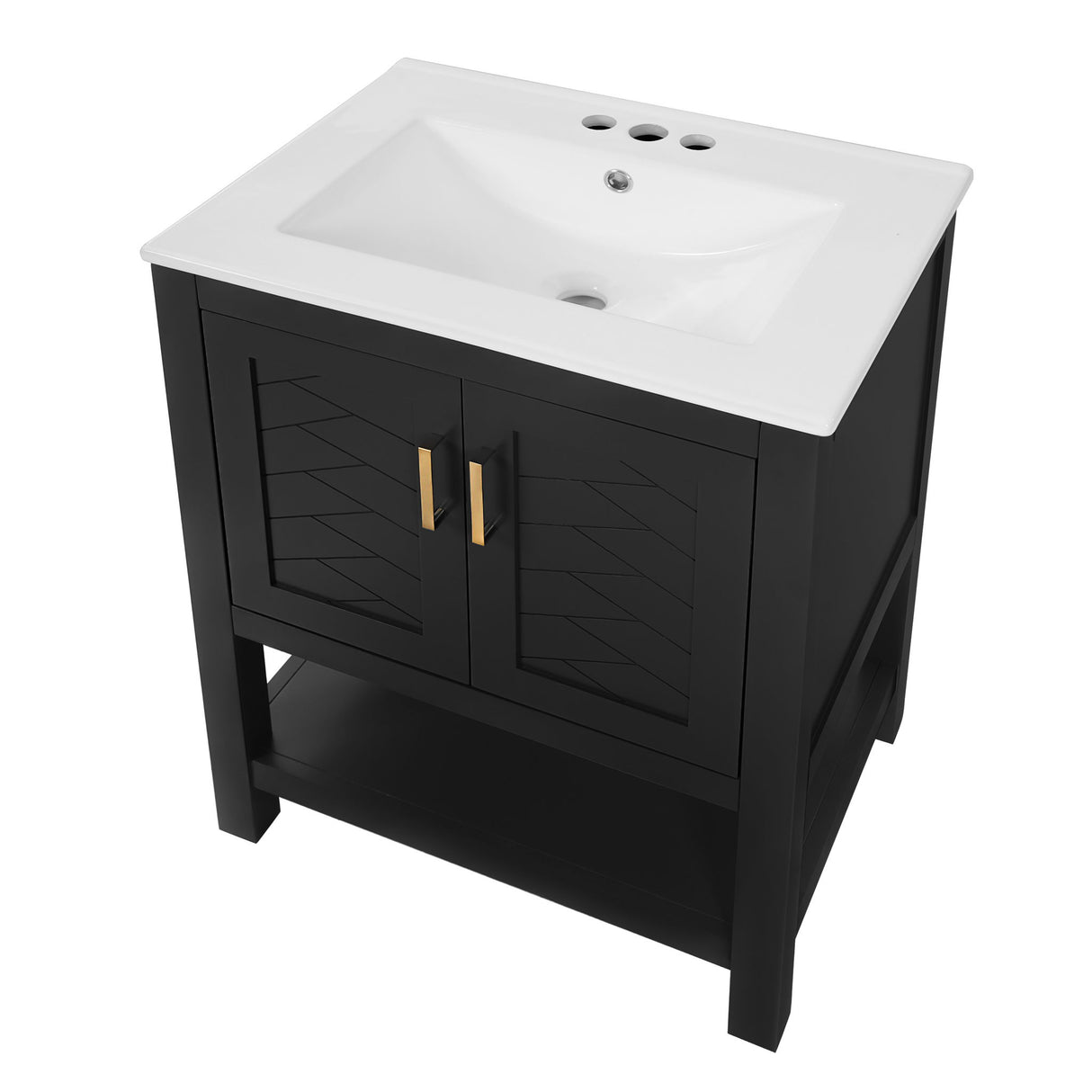 Modern Bathroom Vanity With Elegant Twill Design