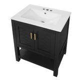 Modern Bathroom Vanity With Elegant Twill Design