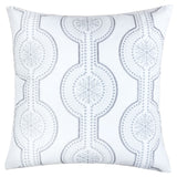 Holiday Throw Pillow With Snowflake Embroidery