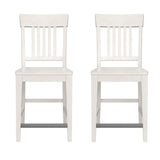 Slat Back Counter Stools (Set of 2) - White
