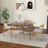 Elegant Dining Chairs With Ergonomic Backrest & Comfort Cushions (Set of 2)