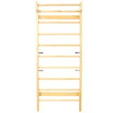 Swedish Ladder, Stall Bars Set For Physical Therapy & Gymnastics - Natural