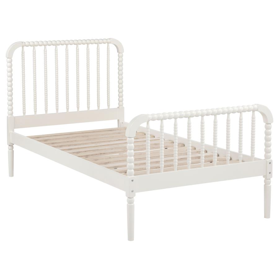 Jones Wood Twin Open Frame Bed White - 400415T