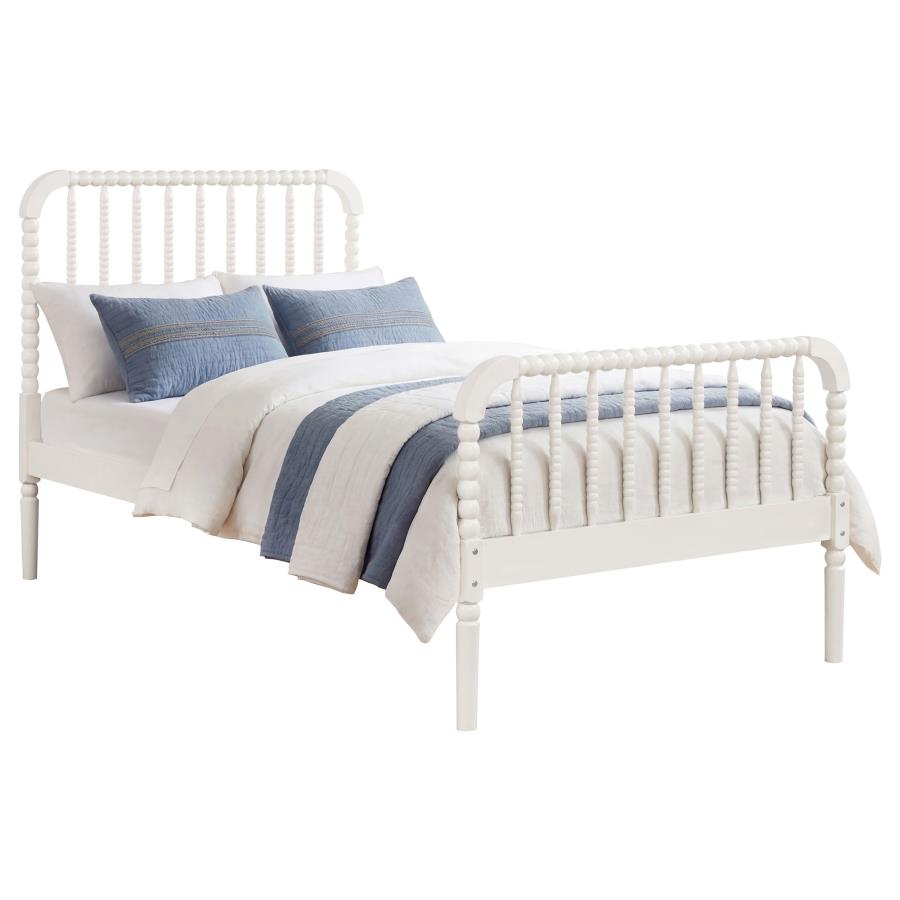 Jones Wood Twin Open Frame Bed White - 400415T