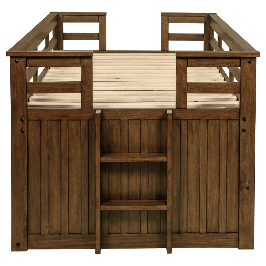 Carlsbad Wood Twin Captains Bed With Trundle Medium Brown - 400716T