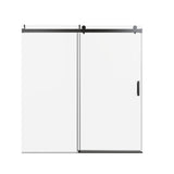 Frameless Sliding Shower Door With Soft- Close, 3 / 8" Tempered Glass