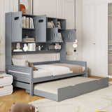 Daybed & All-In-One Cabinet And Shelf