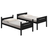 Littleton Wood Twin Over Twin Bunk Bed Black - 405051BLK