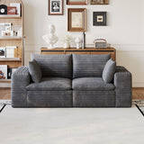 Cloud Sofa, Deep Seat Couches, Removable Cushion For Living Room - Dark Gray