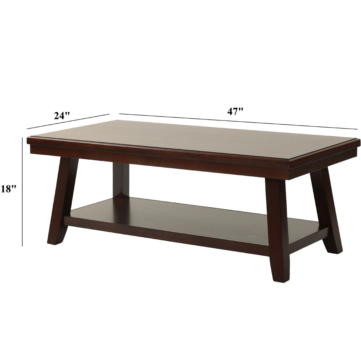 Table With Under Table Shelf Storage