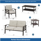 Patio Furniture Set & Coffee Table For Backyard