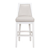 Modern Swivel Stool With Tall Back