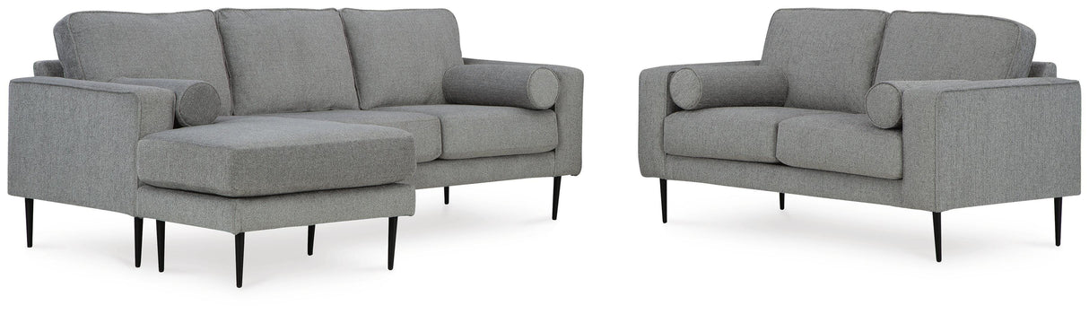 Hazela Sofa Chaise and Loveseat - 41102U2