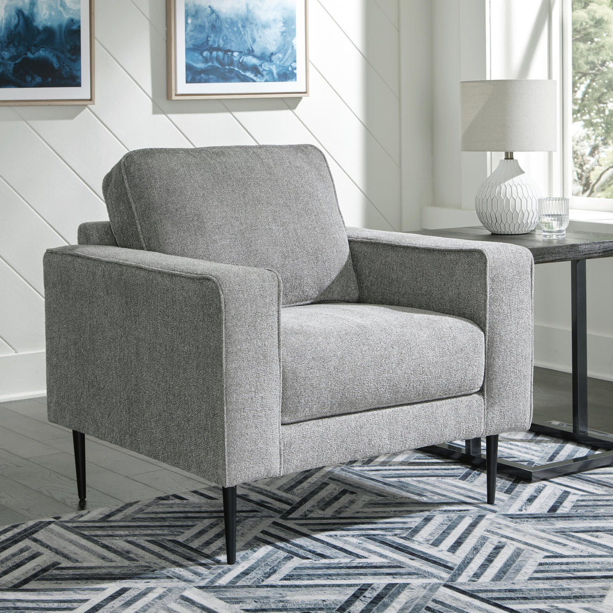 Hazela Chair and Ottoman - 41102U1