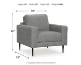 Hazela Chair and Ottoman - 41102U1