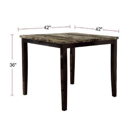 Square Dining Table - Brown